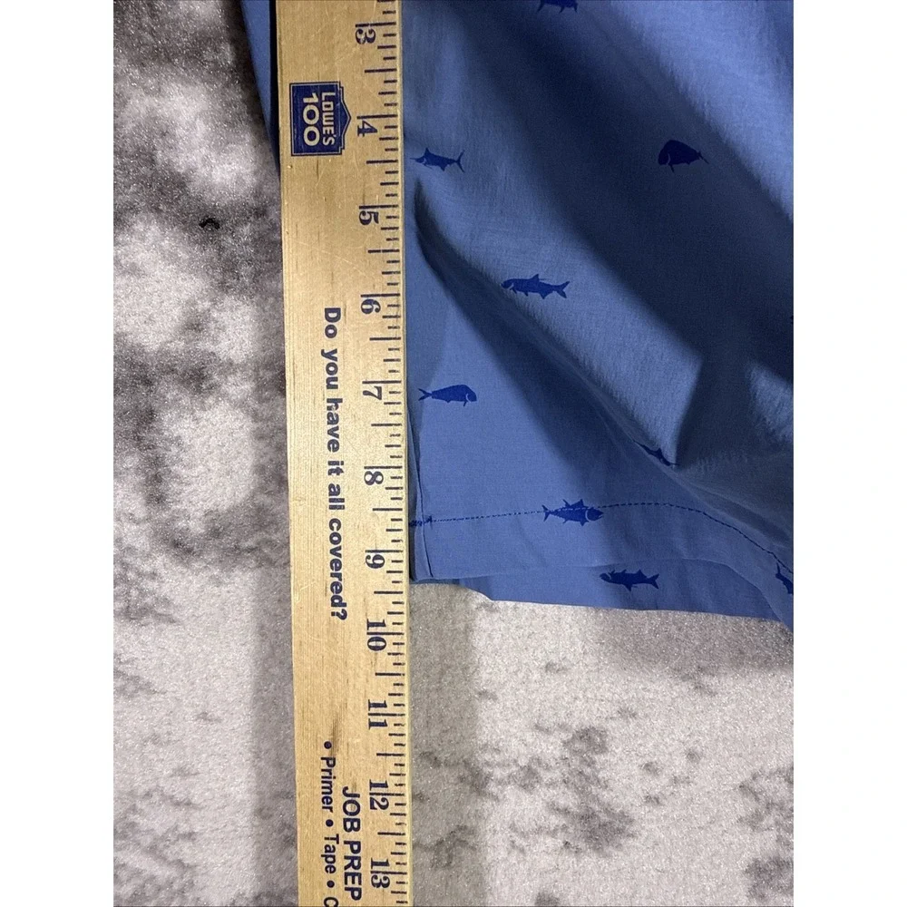 Under Armour Shorts Mens Size‎ 40 Blue Fish Print Performance Golf Preppy Casual